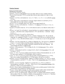 Topology Summary Background Information Well