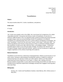 Tessellation Lesson Plan