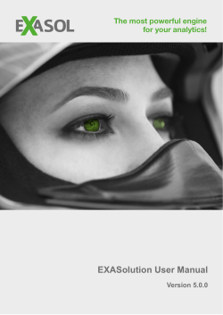 EXASolution User Manual