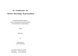 An Architecture for Hybrid Knowledge Representation