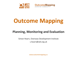 Outcome Mapping - Center for Theory of Change