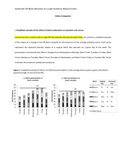 Systematic OR Block Allocation at a Large Academic Medical Center