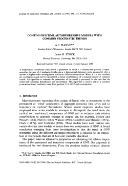 CONTINUOUS TIME AUTOREGRESSIVE MODELS WITH