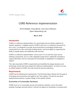 CORD Reference Implementation