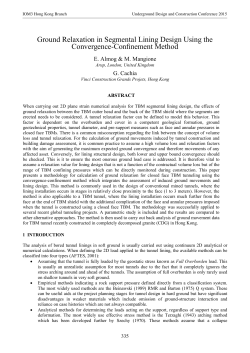 Ground relaxation in segmental lining design using the