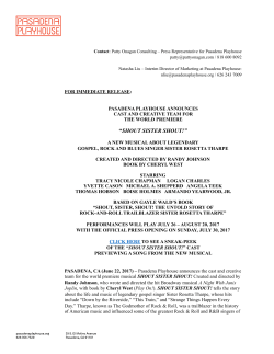 SHOUT SISTER SHOUT Casting Announcement Release FINAL