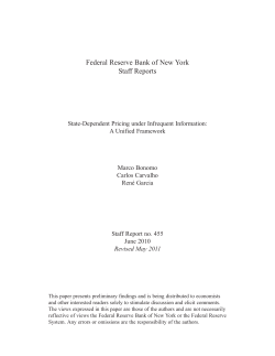 State-Dependent Pricing under Infrequent Information: A Unified