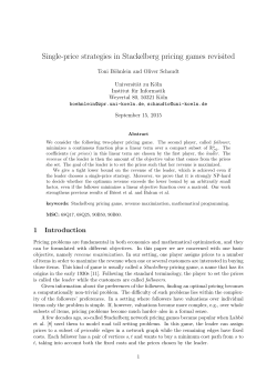 Single-price strategies in Stackelberg pricing games revisited