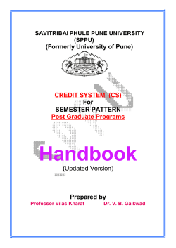 Handbook - Pune University