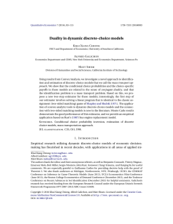 Duality in dynamic discrete-choice models