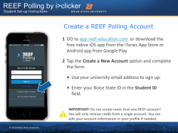 Getting started with REEF