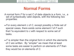 Normal Forms