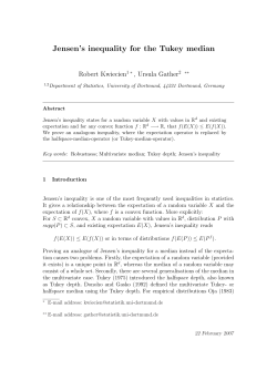 Jensen`s inequality for the Tukey median
