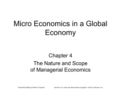 Managerial Economics in a Global Economy