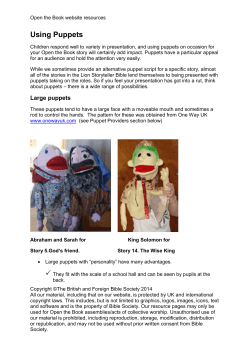 Sock puppets - Bible Society