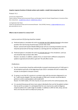 Impulse response function of climate