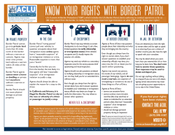 know your rights with border patrol