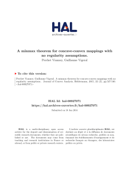 A minmax theorem for concave-convex mappings with no