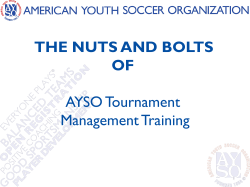 AYSO Tournament Handbook