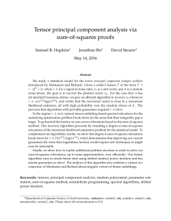 Tensor principal component analysis via sum-of