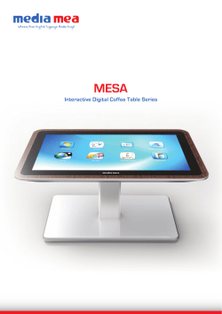 Interactive Digital Coffee Table Series