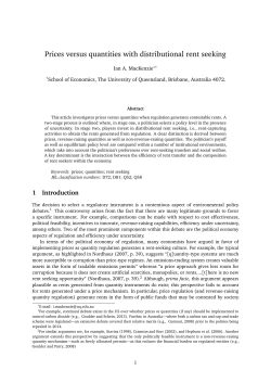 Prices versus quantities with distributional rent seeking
