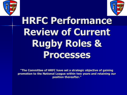 Haddington RFC Draft Coaching Structures