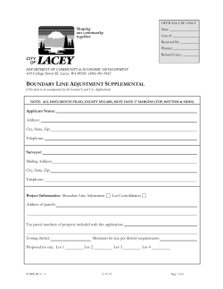 boundary line adjustment supplemental