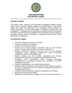 a full description of the Special Agent job position. - Miami