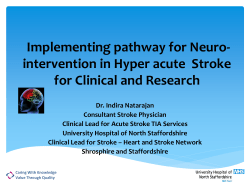 Implementing pathway for Neuro-intervention in