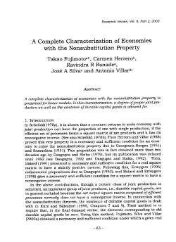 A Complete Characterization of Economies with