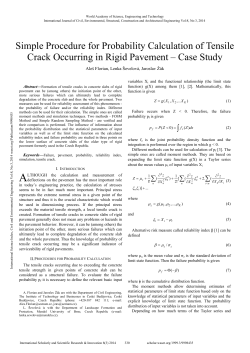 Simple Procedure for Probability Calculation of Tensile Crack
