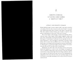 SEMIOTIC DOMAINS: IS PLAYING VIDEO GAMES A "WASTE OF