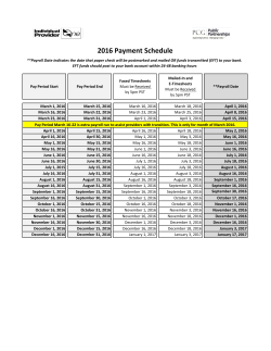 2016 Payment Schedule - PCG Public Partnerships