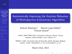 Automatically Improving the Anytime Behaviour of Multiobjective