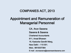 crucial issues relating to new company bill 2011