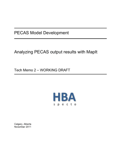 Analyzing PECAS output results with MapIt