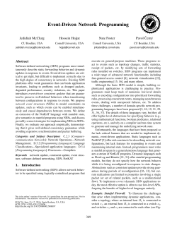Event-Driven Network Programming