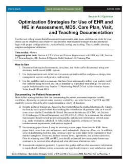 6 Optimization Strategies for Use of EHR and HIE in