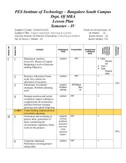 PAPC - PESIT South Campus
