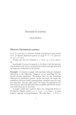 Dynamical systems