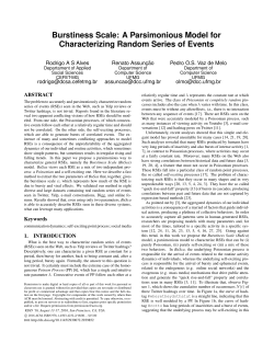 Burstiness Scale: A Parsimonious Model for Characterizing Random