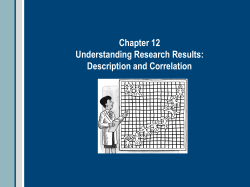 Chapter 12 Understanding Research Results: Description and