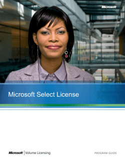 Software Assurance in Select License - Center