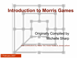 Introduction to Morris Games