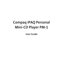 Compaq iPAQ Personal Mini-CD Player PM-1