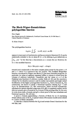 The Bloch-Wigner-Ramakrishnan polylogarithm function