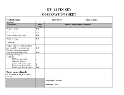 OT 162 TEN KEY OBSERVATION SHEET