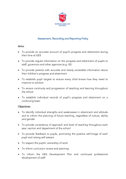 Assessment Policy - Geneva English School