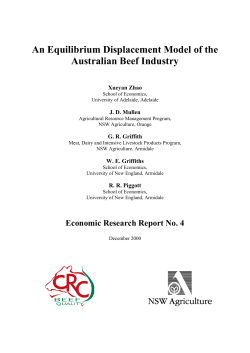 An Equilbrium Displacement Model of the Australian Beef Industry